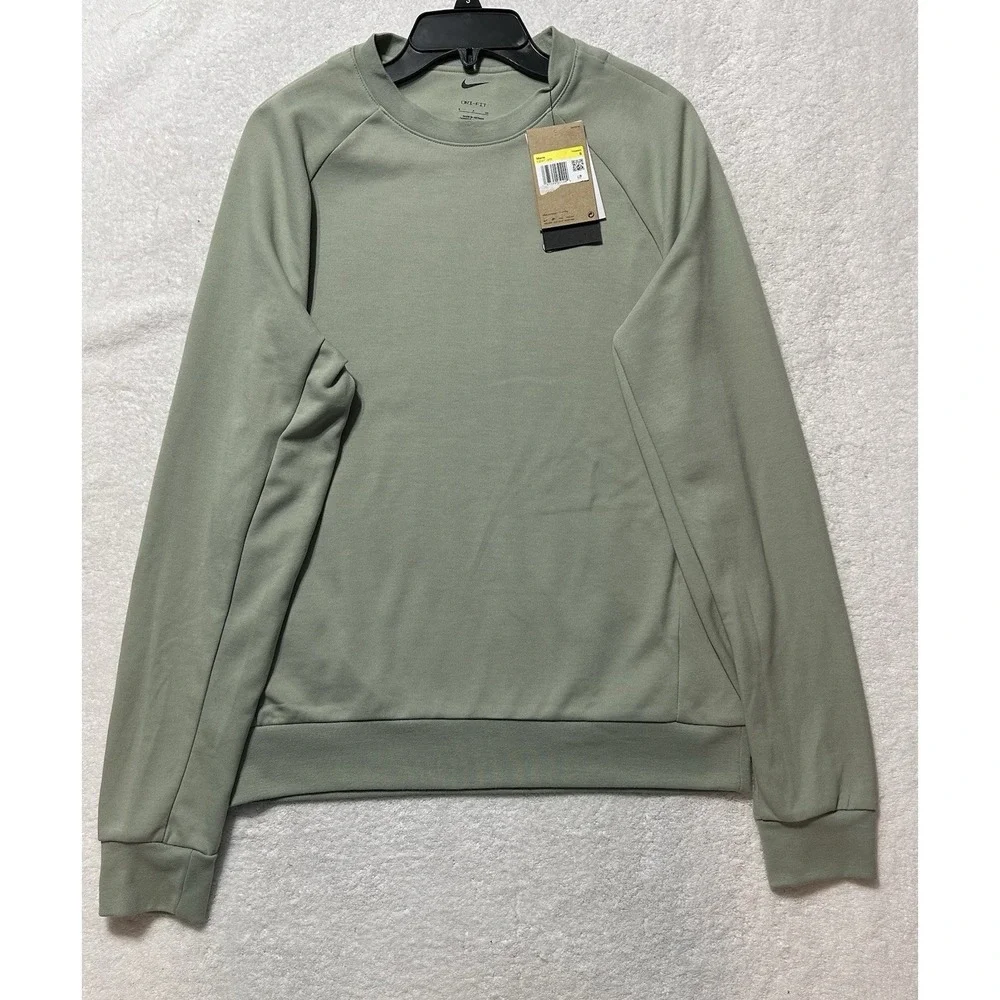 Nike Mens Size S Green Long Sleeve Primary Dri Fit UV Versatile Sweatshirt (U3)